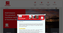 Desktop Screenshot of portonave.com.br